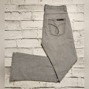 Calvin Klein Jeans Grey Bootcut Denim Size 6 Mid Rise Y2K Classic